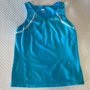 Nike FitDry Tank Top Blue Size Medium